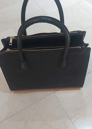 Klasik Siyah Deri Ofis Çantası - Görsel 5