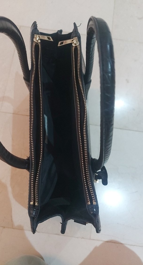 Klasik Siyah Deri Ofis Çantası - Görsel 3