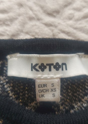 bisiklet Yaka Desenli triko Midi Elbise - Görsel 2