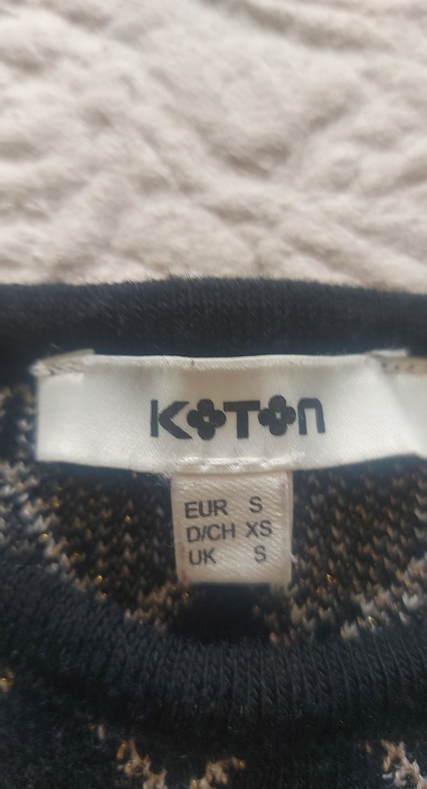 bisiklet Yaka Desenli triko Midi Elbise - Görsel 2