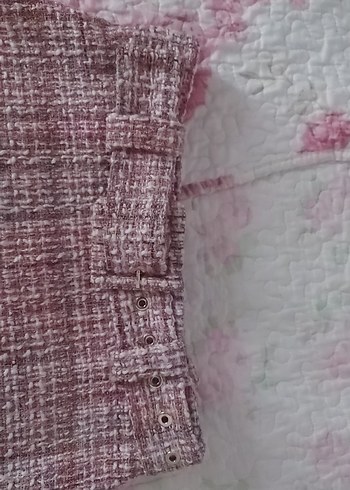 Pembe Mini Tüvit Etek - Görsel 2