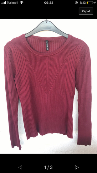 Stradivarius bordo kazak