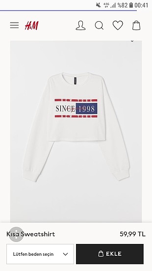 s Beden beyaz Renk swetshirt