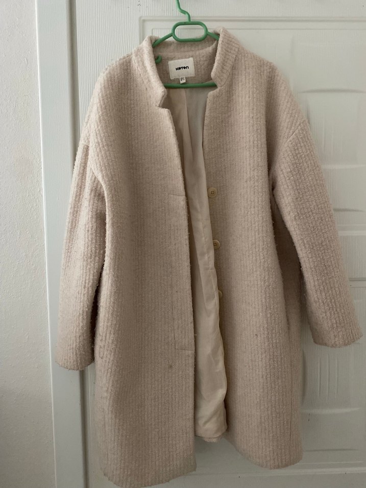 Koton Beyaz Midi kaban - Görsel 2