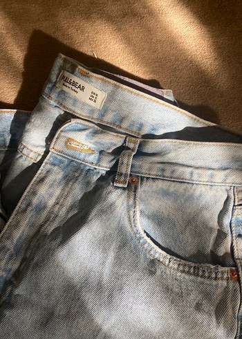 Rahat Kesim Kadın Denim Pantolon Pull And Bear - Görsel 2