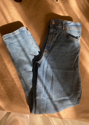 Kadın Mavi Bol Kesim Kot Pantolon Defacto - Görsel 3