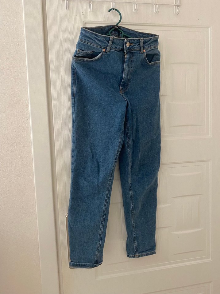 Kadın Mavi Bol Kesim Kot Pantolon Defacto - Görsel 2