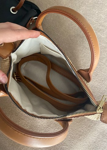 Kahverengi Deri Minimalist Kadın Çanta - Görsel 2