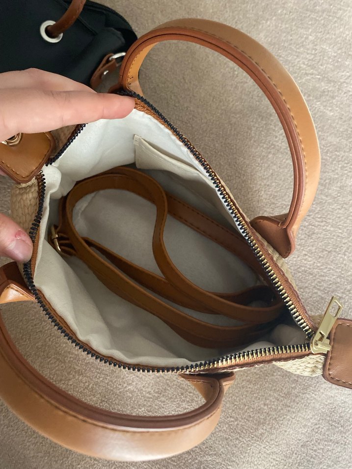 Kahverengi Deri Minimalist Kadın Çanta - Görsel 2