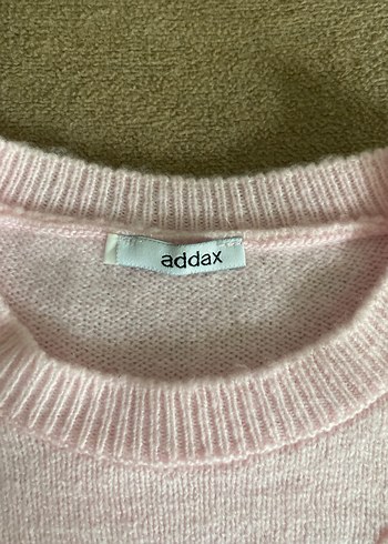 Pembe Nakışlı Triko Kadın Süveter Addax - Görsel 2