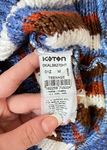 Koton Kapüşonlu örgü kadın kazak