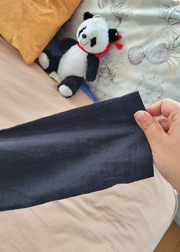 m Beden siyah Renk Düğmeli Siyah Keten Kadın Gömlek