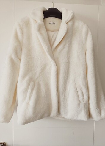 Krem Peluş Mont