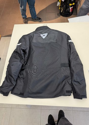 Siyah Erkek Biker Ceket, Kemerli, Uzun Kollu - Görsel 2