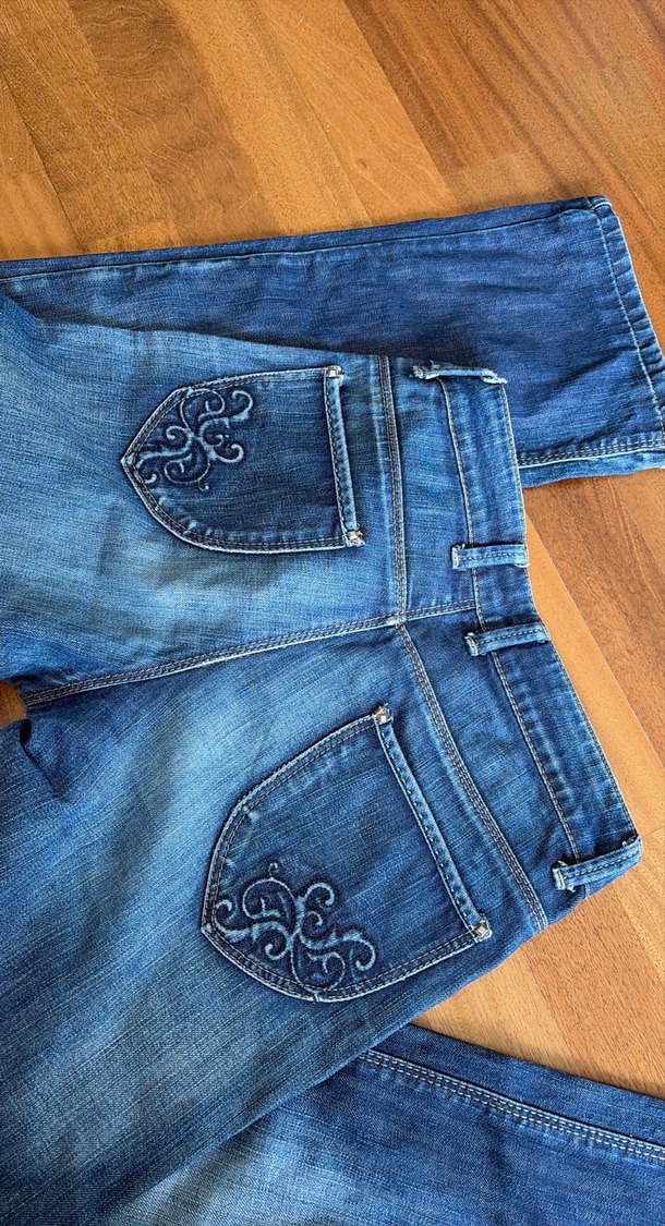 Kadın Lacivert Denim Normal Paça Jean - Görsel 5