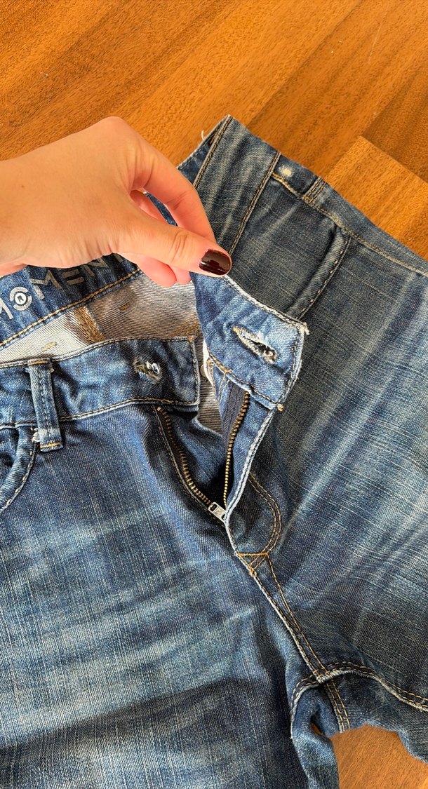 Kadın Lacivert Denim Normal Paça Jean - Görsel 4