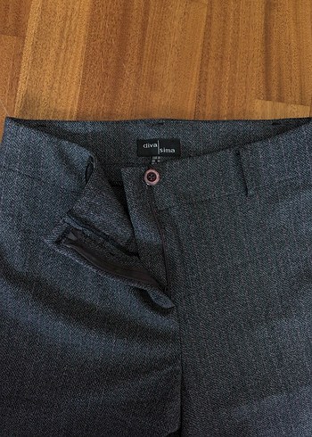 Gri Kadın Kumaş Pantolon - Görsel 3