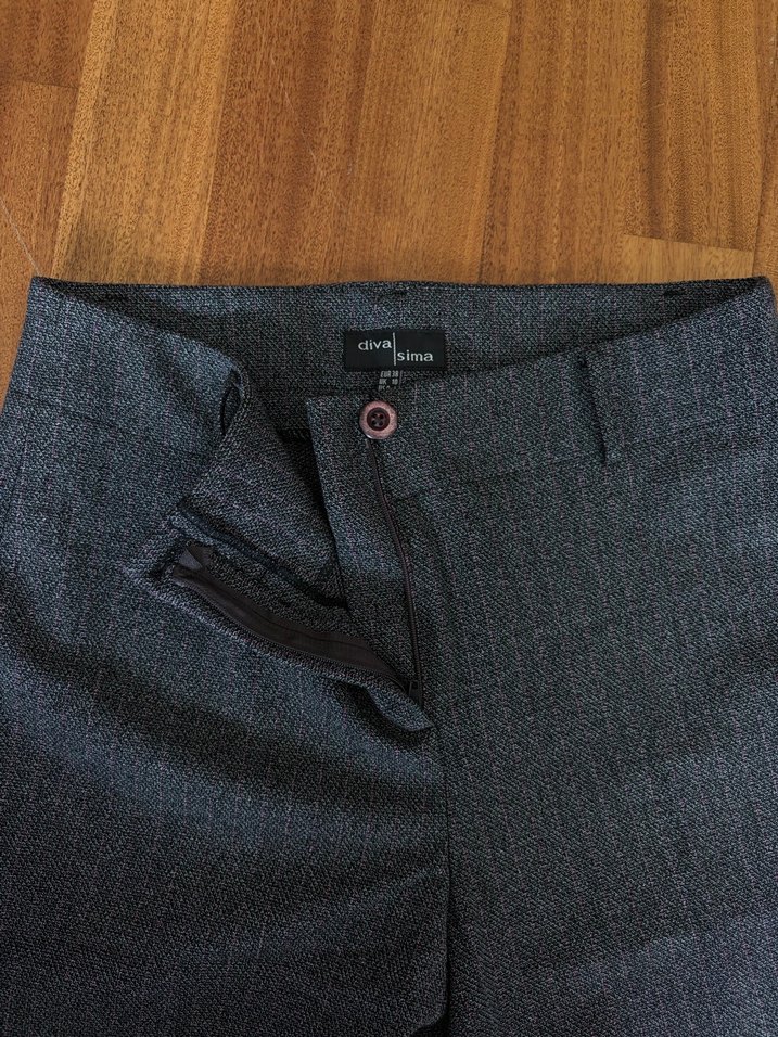 Gri Kadın Kumaş Pantolon - Görsel 3