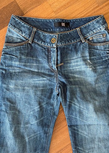 Kadın Lacivert Rahat Kesim Kot Pantolon - Görsel 2