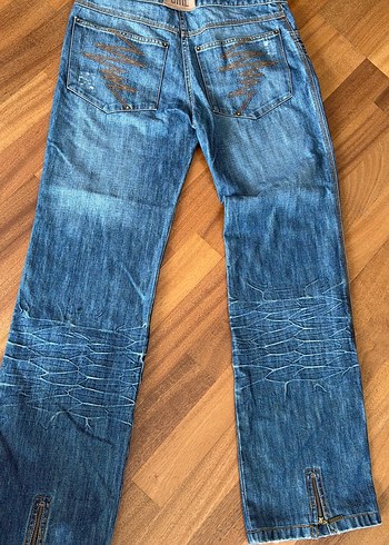 Kadın Lacivert Rahat Kesim Kot Pantolon - Görsel 4