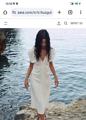 Zara büzgülü elbise