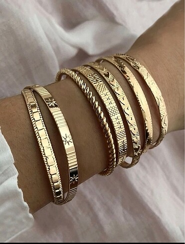 Gold 7 adet bileklik