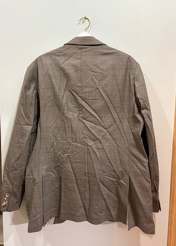 Klasik Kesim Düğmeli Kahverengi Erkek Takım Elbise - Görsel 6