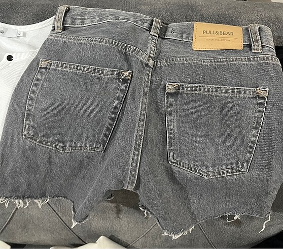 xs Beden gri Renk Pull Bear şort