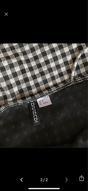 H&M Ekose elbise H&M