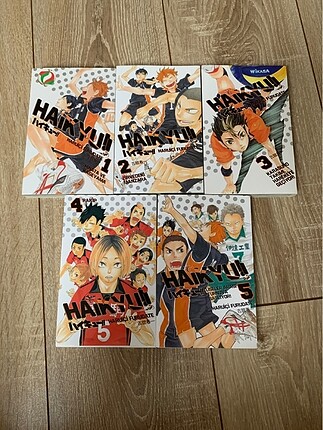 Haikyuu Manga 1-5 (Türkçe)