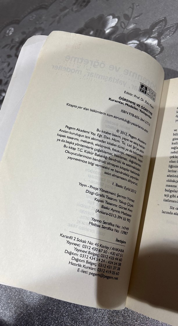 Öğrenme ve Öğretme: Kuramlar, Yaklaşımlar, Modeller - Görsel 2