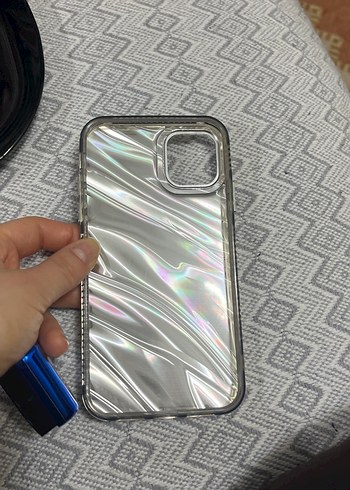 İphone 11 kılıfı taşlı gri - Görsel 2