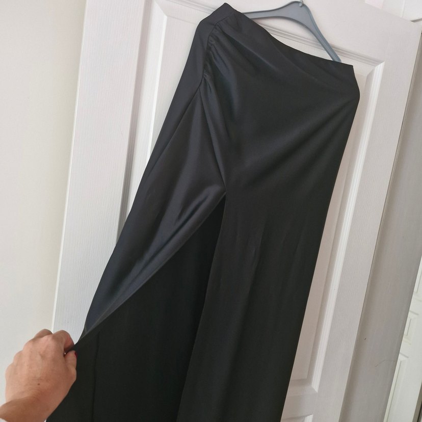 Drapeli Saten Etek - Görsel 4