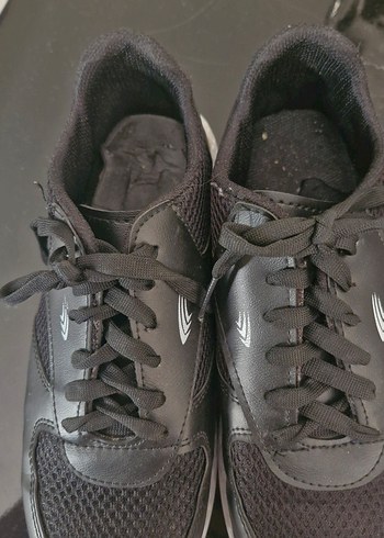 siyah beyaz tabai Minimalist Kadın Spor Ayakkabı - Görsel 3