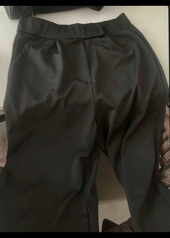 PLAZZO YÜKSEK BELLI KUMAS PANTOLON - Görsel 3