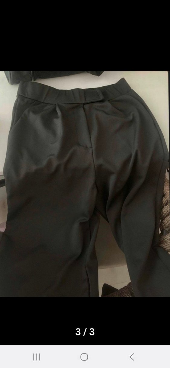 PLAZZO YÜKSEK BELLI KUMAS PANTOLON - Görsel 3