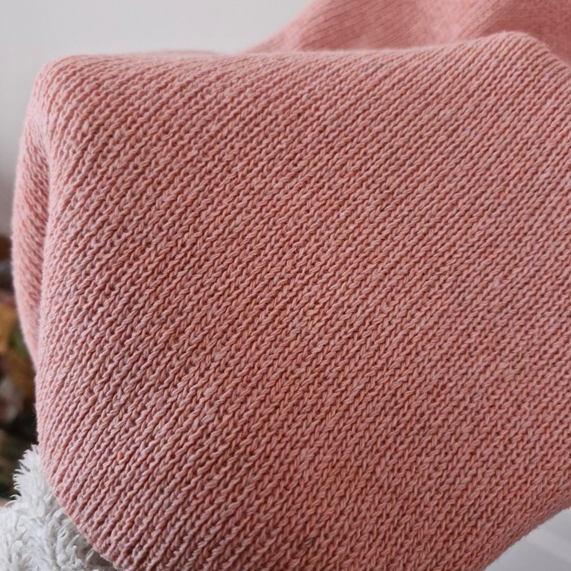 Pembe Triko Rahat Kesim Kadın Pantolon - Görsel 3