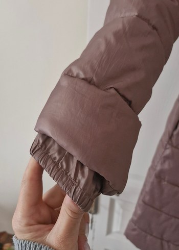 Fermuarlı Kahverengi i Kadın palto - Görsel 5