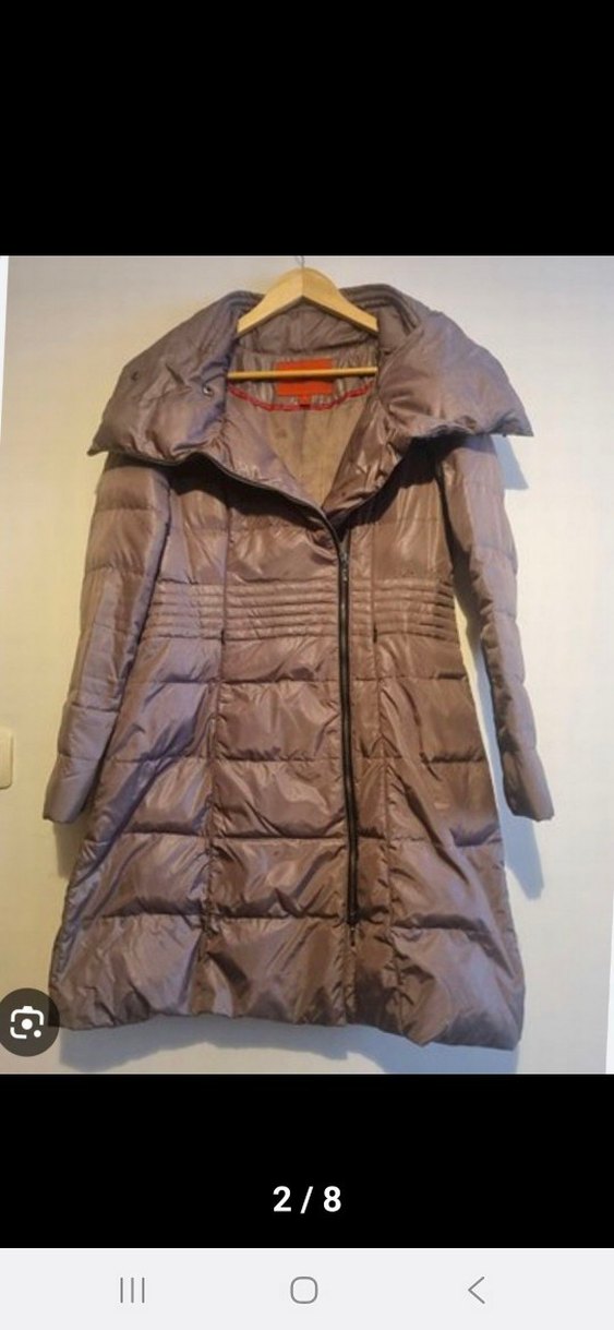 Fermuarlı Kahverengi i Kadın palto - Görsel 2