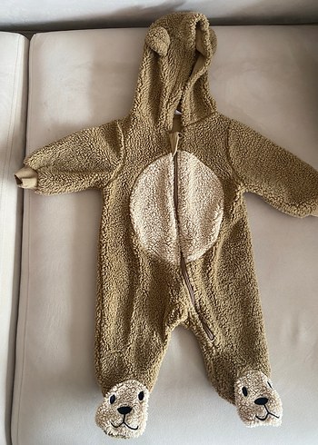 Kahverengi Ayı Desenli tulum - Görsel 2