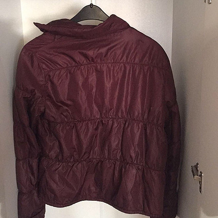 m Beden bordo Renk Mango Şişme Mont