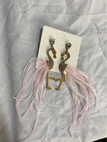  Beden pembe Renk Tasarım flamingo küpe