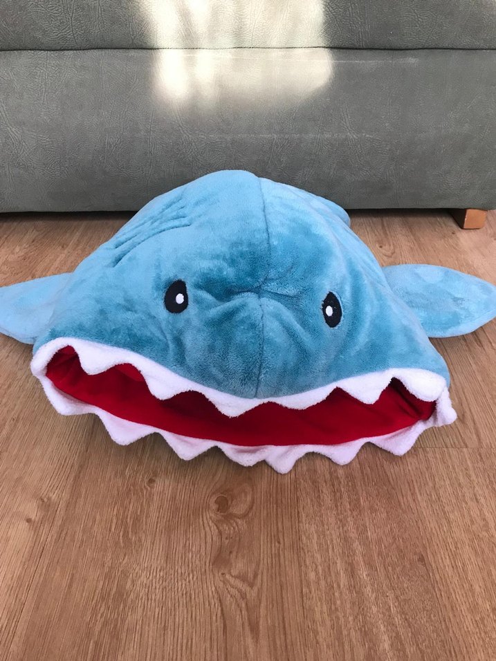 Renkli Mavi Köpek Balığı Peluş Oyuncak - Görsel 2