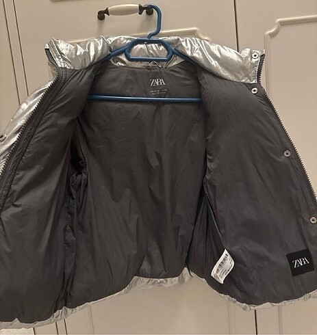 5 Yaş Beden gri Renk Zara 5/6 yaş mont