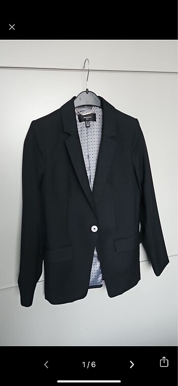 Mango siyah blazer ceket