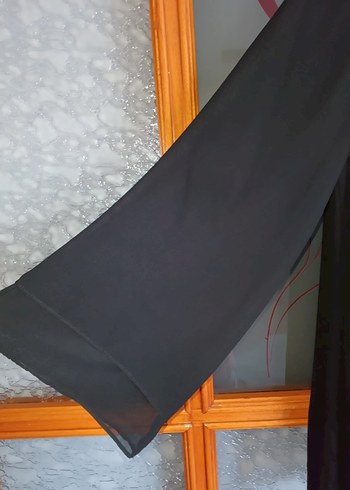 48 Beden siyah Renk Siyah Desenli Uzun Kollu Gotik Tunik