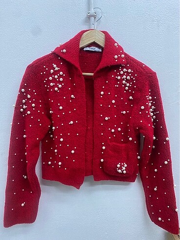 Zara modeli incili hırka