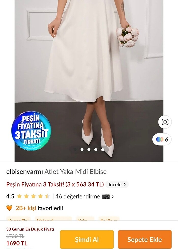 Beyaz elbise - Görsel 4