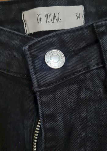 xs Beden Siyah Baloon Jeans