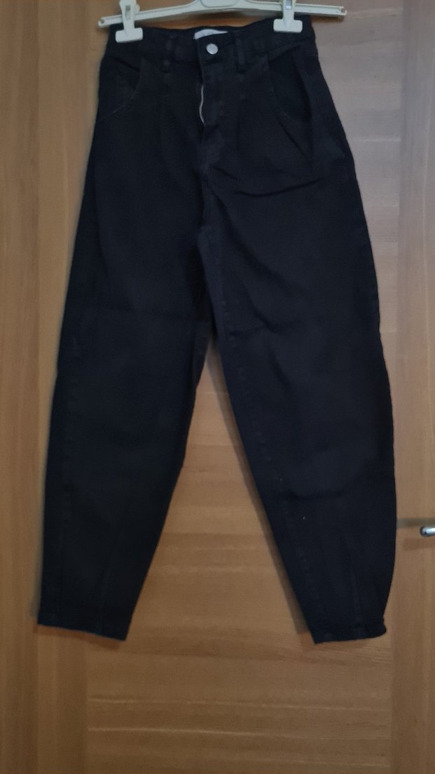 Siyah Baloon Jeans - Görsel 5